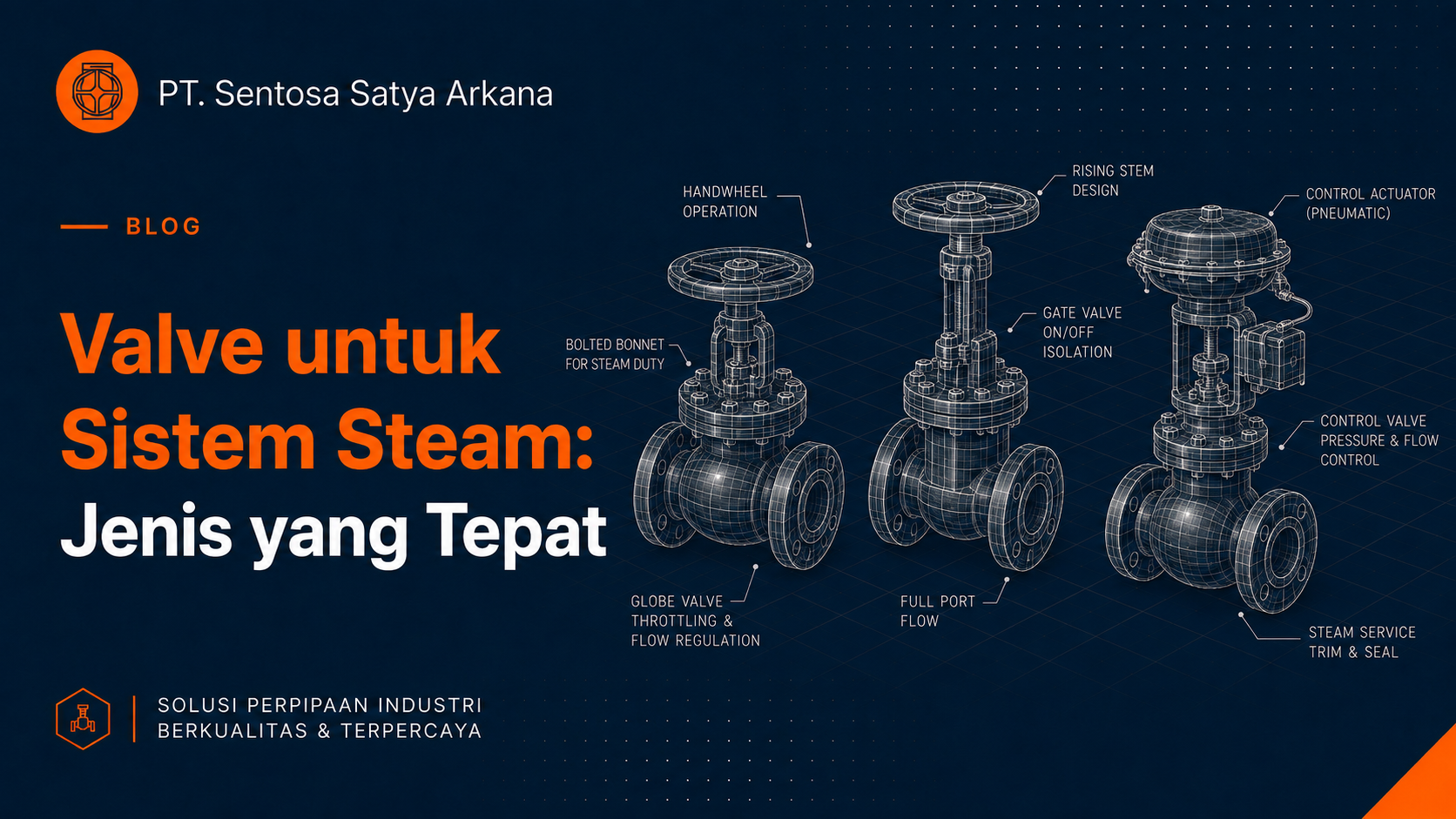 Valve untuk Sistem Steam: Jenis yang Tepat