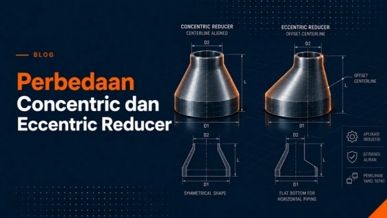 perbedaan concentric dan eccentric reducer