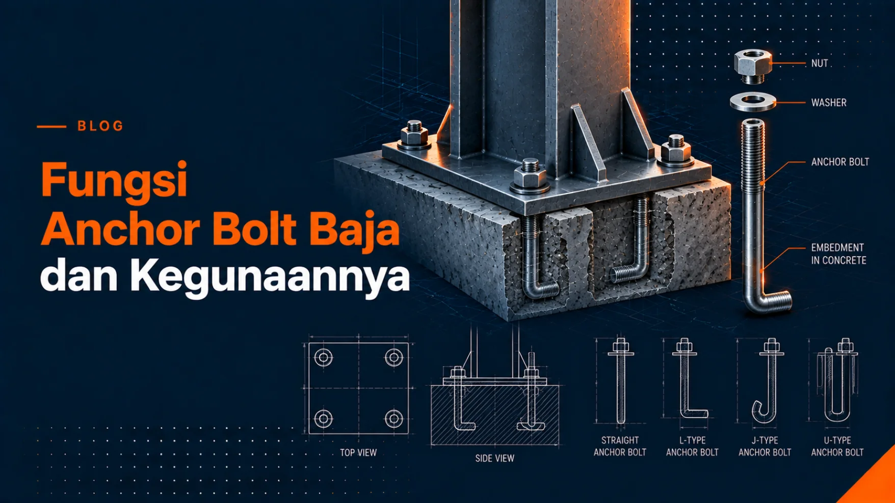 fungsi anchor bolt baja