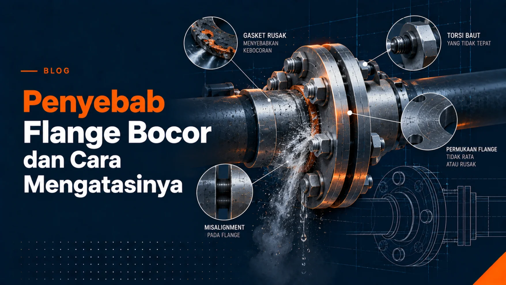 penyebab flange bocor